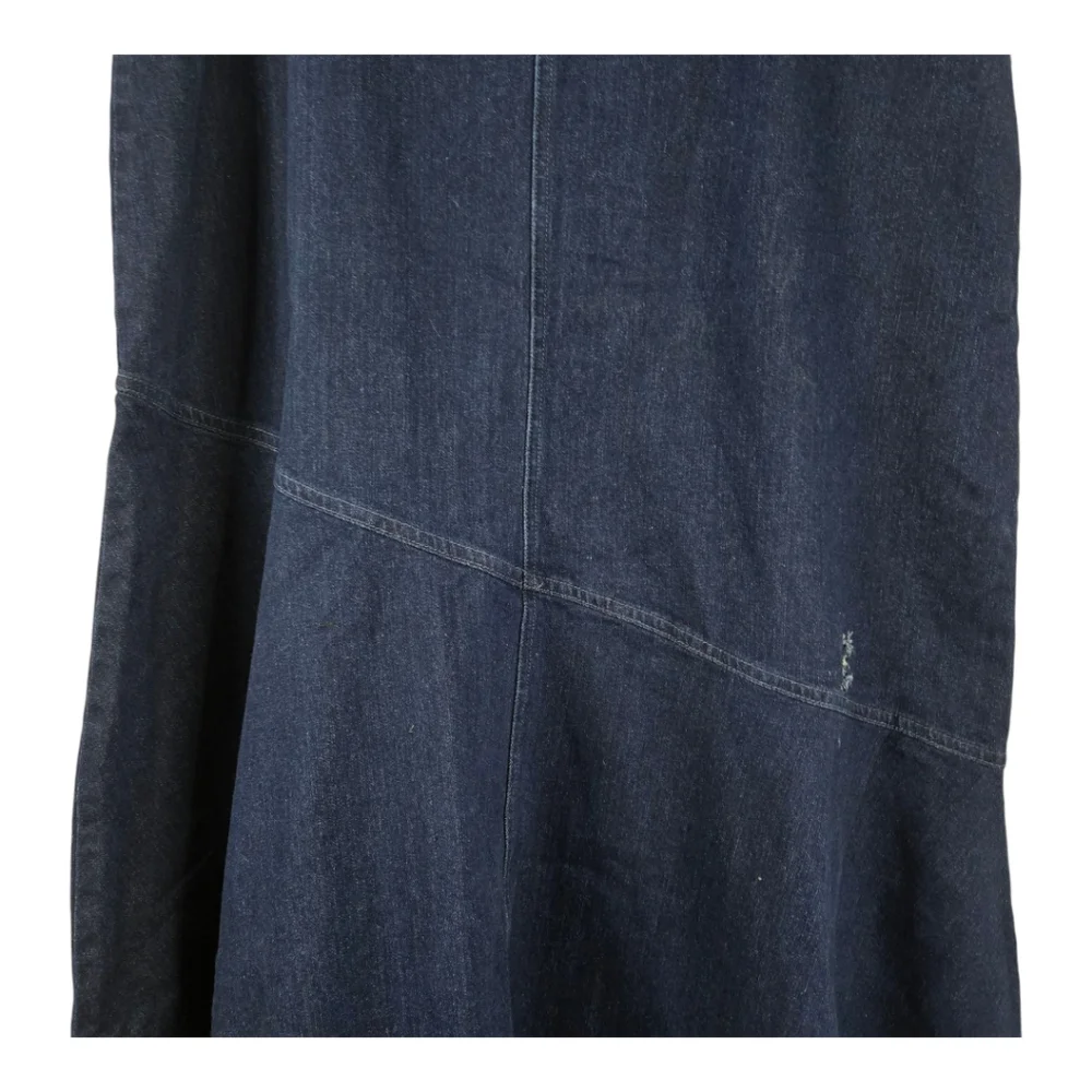 Blank NYC Womens Full Maxi Skirt, Dark Blue Denim, NWT, Aysemeteical Look - Picture 5 of 11